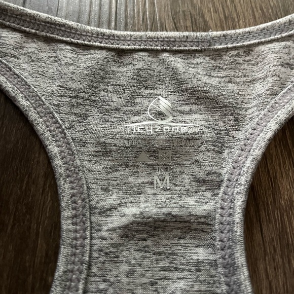 ⚡️3/$25⚡️ NWOT Women’s Grey Racerback Workout Tank Top Sz M - Picture 3 of 4
